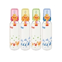 Бутылочка для кормления "NUK", стеклянная, 250 мл, от 0 до 6 месяцев, в ассортименте артикул 7152a.