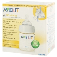 Бутылочка для кормления "Avent", износостойкая, 260 мл, от 1 месяца, 2 шт артикул 7159a.