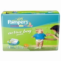 Подгузники-трусики "Pampers Active Boy", 9-14 кг, 23 шт артикул 7202a.