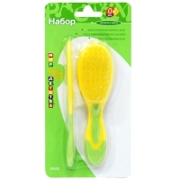 Набор "Мир детства", расческа и щетка 19522 артикул 7221a.