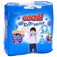 Трусики-подгузники "Goo N" для мальчиков, 13-25 кг, 28 шт артикул 374a.
