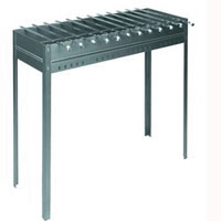 Мангал разборный "Forester" с ребрами жесткости (12 шампуров) артикул 7267a.